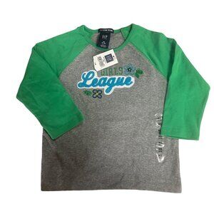 GAP Kids Girls League Raglan T-Shirt Stretch Long Sleeve NWT
